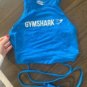 Gymshark wrap tie crop workout tank top